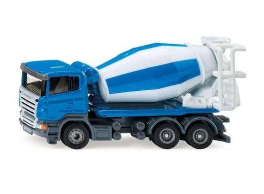 Mixer truck, blue/white 1:87 Siku Model