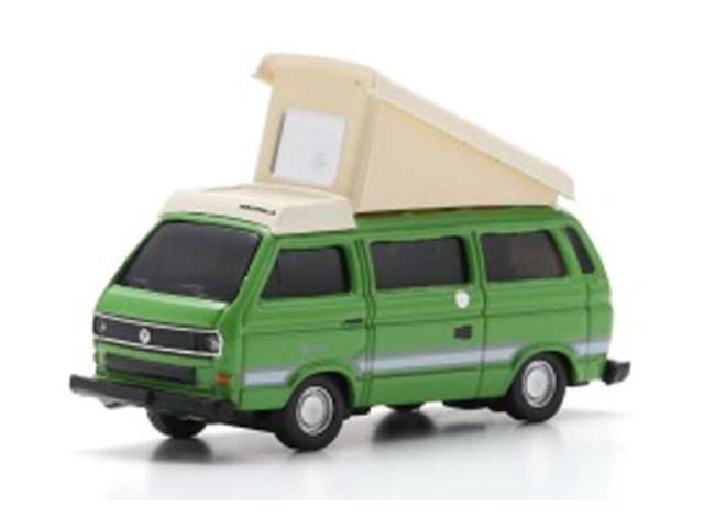 Available To Order – Volkswagen T3b Campingbus, green/white 1:87 Schuco Model (SCHUCO26780)