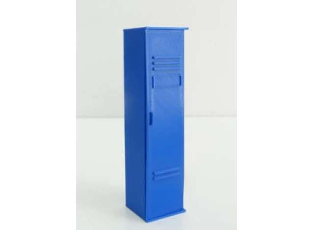 Pre-Order – Single locker shelf, blue  Dimensions: W 27 mm x D 29 mm x H 105 mm Materials: Plastic (PLA) High-quality 3D printed 1:18 Dioramatoys Model (DT31873blue) – ETA. September 2026