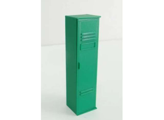 Pre-Order – Single locker shelf, green  Dimensions: W 27 mm x D 29 mm x H 105 mm Materials: Plastic (PLA) High-quality 3D printed 1:18 Dioramatoys Model (DT31873green) – ETA. September 2026