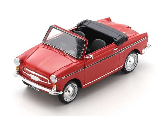 Pre-Order – #S18U00105 1/18 1966 Autobianchi Cabriolet Eden Roc, red 1:18 Schuco Model (schucoS18U00105) – ETA. September 2026