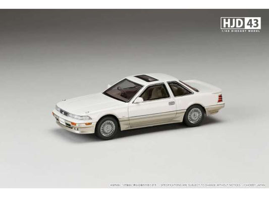 Pre-Order – Toyota Soarer 3000 Twincam 24 GT-Limited (MZ20), crystal white toning II 1:43 Hobby Japan Model (HJD432005CW) – ETA. September 2026