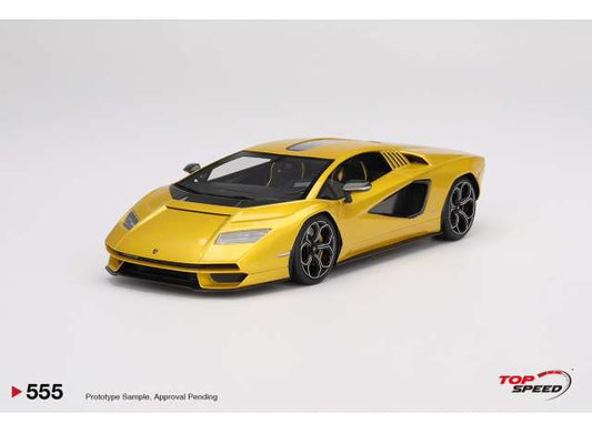 Pre-Order – 2023 Lamborghini Countach LPI 800-4 New Giallo Orion, gold 1:18 Top Speed Model (TS0555) – ETA. September 2026