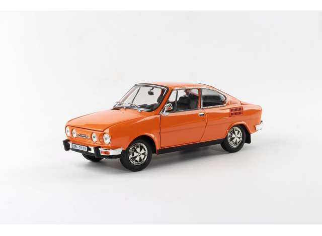 1980 Skoda 110R Coupe, orange 1:18 Abrex Model