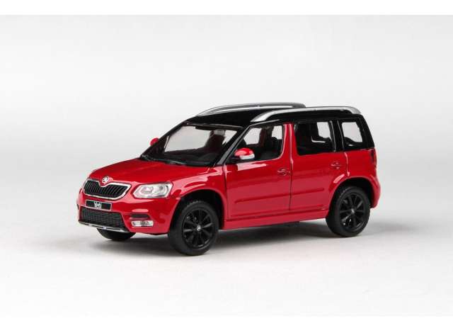 2013 Skoda Yeti FL, corrida red 1:43 Abrex Model