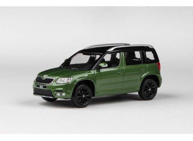 2013 Skoda Yeti FL, cosmic green metallic 1:43 Abrex Model