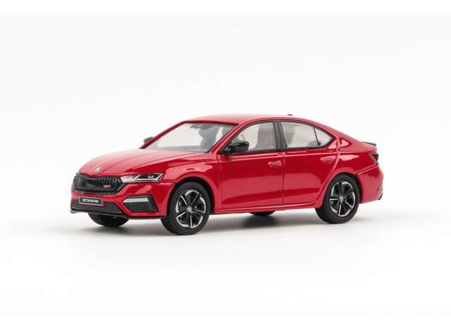 2020 Skoda Octavia IV RS, velvet red metallic 1:43 Abrex Model