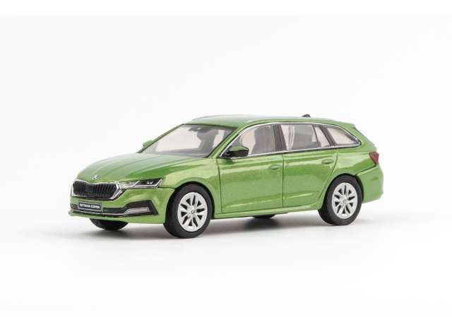 2020 Skoda Octavia IV Combi, may green metallic 1:43 Abrex Model