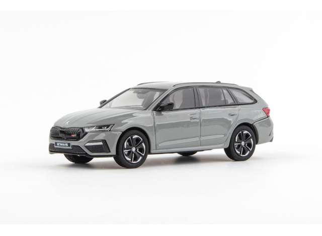 2020 Skoda Octavia IV Combi RS, grey steel 1:43 Abrex Model