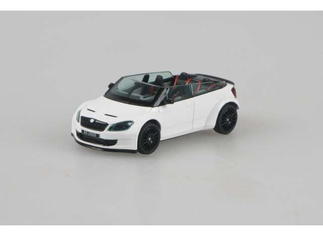 2011 Skoda Fabia II FL RS2000 Concept, white 1:43 Abrex Model