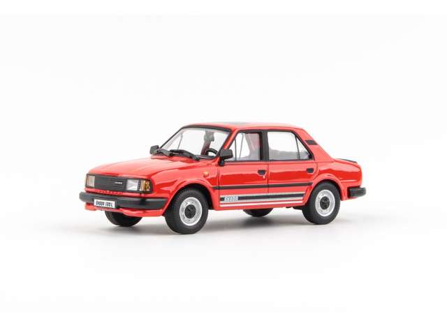 1984 Skoda 120L, rosehip red 1:43 Abrex Model