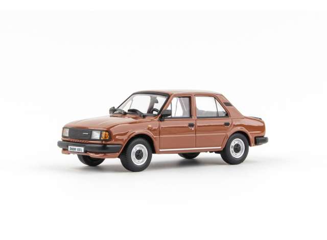 1984 Skoda 120L, cinnamon brown 1:43 Abrex Model