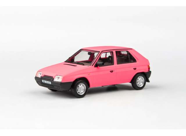 1988 Skoda Favorit 136L, pink matt 1:43 Abrex Model