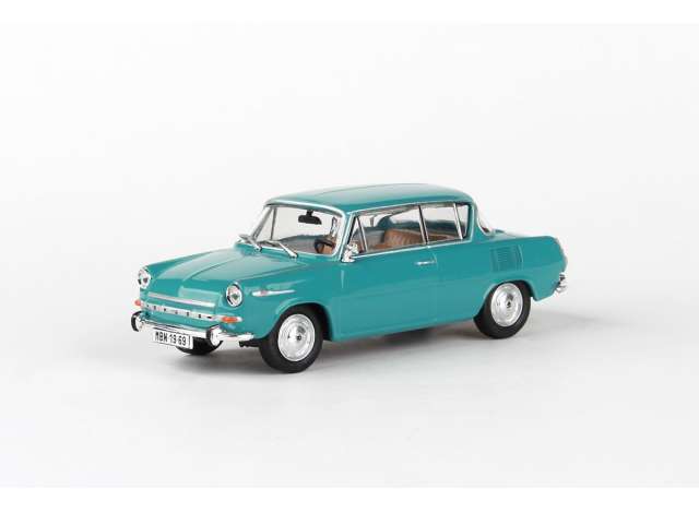 1969 Skoda 1100MBX, light turquoise 1:43 Abrex Model