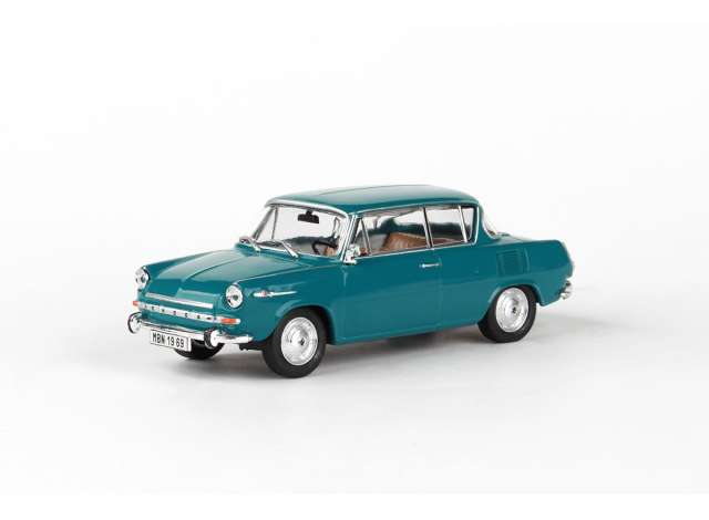 1969 Skoda 1100MBX, dark blue-green 1:43 Abrex Model