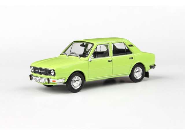 1977 Skoda 105L, lime green 1:43 Abrex Model