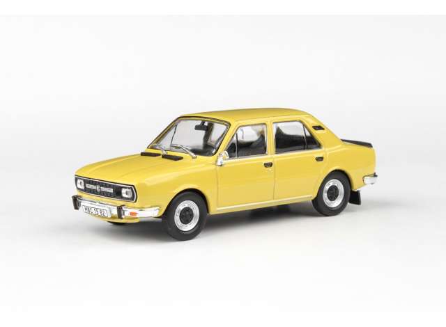 1982 Skoda 120L, canary yellow 1:43 Abrex Model
