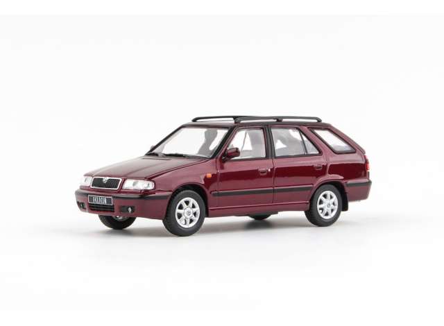1998 Skoda Felicia FL Combi, hotchili red metallic 1:43 Abrex Model