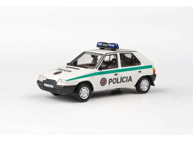 1988 Skoda Favorit 136L Police SR, white/green 1:43 Abrex Model