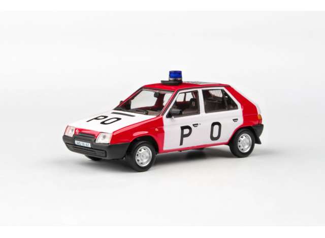 1988 Skoda Favorit 136L , Fire Brigade, white/red 1:43 Abrex Model