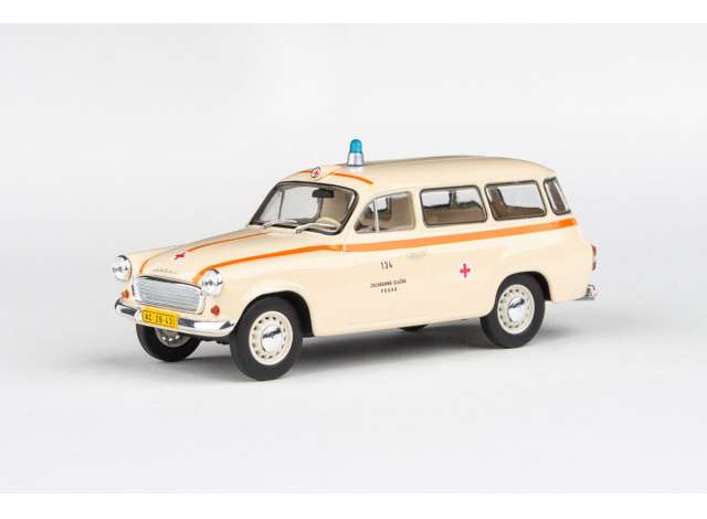 1964 Skoda 1202 EMS of Prague 134, beige/orange 1:43 Abrex Model