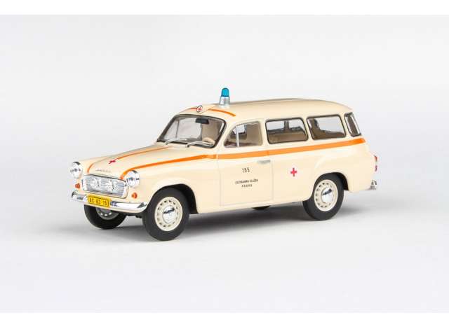 1964 Skoda 1202 EMS of Prague 155, beige/orange 1:43 Abrex Model
