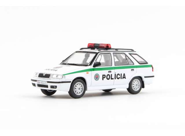 1998 Skoda Felicia FL Combi Police SR, white/green 1:43 Abrex Model