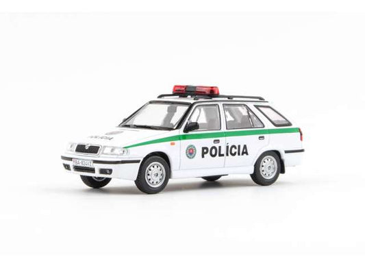1998 Skoda Felicia FL Combi Police SR, white/green 1:43 Abrex Model