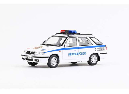 1998 Skoda Felicia FL Combi Municipal Police Jaromer, white/blue 1:43 Abrex Model