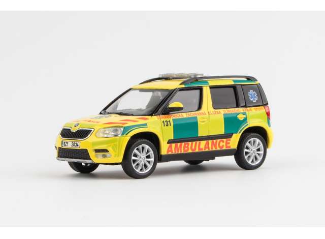2013 Skoda Yeti FL EMS Of Zlin Region 131, yellow/green 1:43 Abrex Model