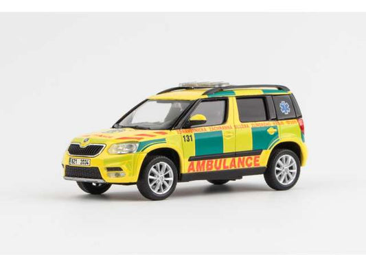 2013 Skoda Yeti FL EMS Of Zlin Region 131, yellow/green 1:43 Abrex Model