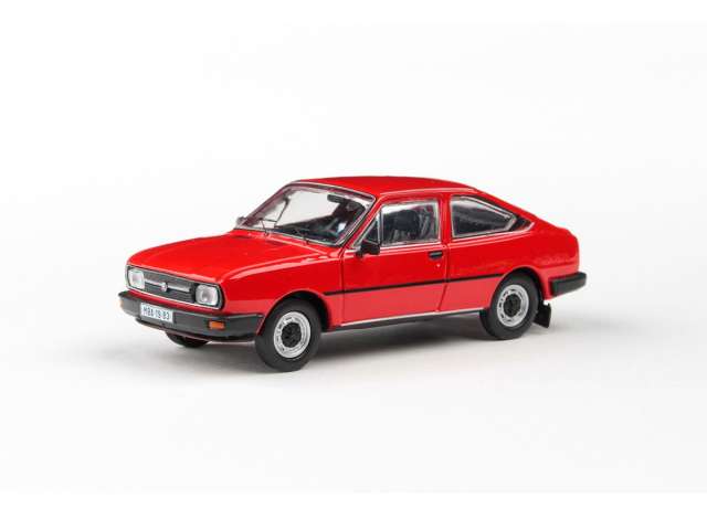 1982 Skoda Garde, rosehip red 1:43 Abrex Model