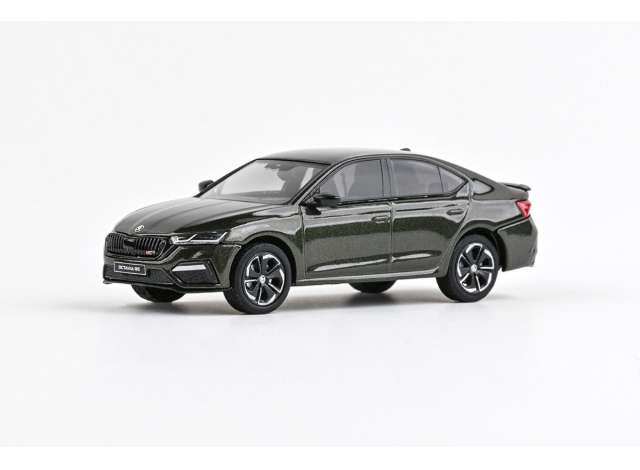 2020 Skoda Octavia IV RS, khaki green metallic 1:43 Abrex Model