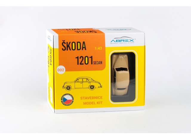 1956 Skoda 1201 Taxi, model kit 1:43 Abrex Model