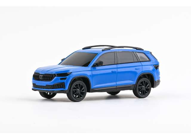 Skoda Kodiaq FL- Plastic Car, blue 1:43 Abrex Model