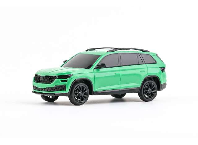 Skoda Kodiaq FL- Plastic Car, green 1:43 Abrex Model