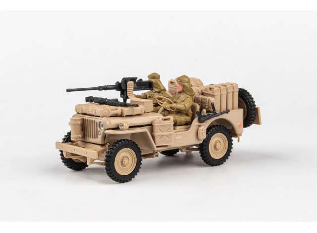 Abrex Cararama Ton Military Vehicle with Gun, sandy yellow 1:43 Abrex Model