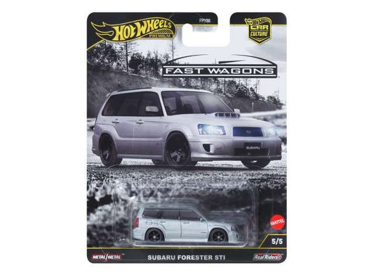1:64 Hot Wheels Fast Wagons 5/5 Subaru Forester Sti JBK87