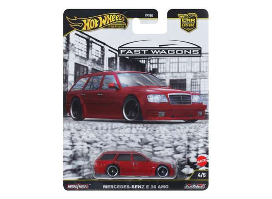 1:64 Hot Wheels Fast Wagons 4/5 Mercedes Benz E 36 Amg JBK69