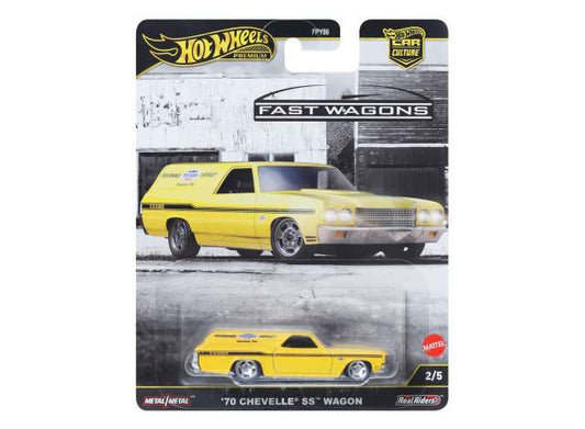 1:64 Hot Wheels Fast Wagons 2/5 '70 Chevelle Ss Wagon JBK67