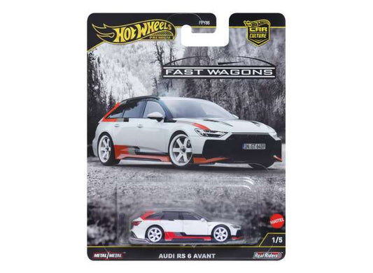 1:64 Hot Wheels Fast Wagons 1/5 Audi Rs 6 Avant JBK51