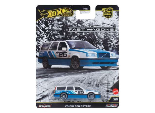 1:64 Hot Wheels Fast Wagons 3/5 Volvo 850 Estate JBK68