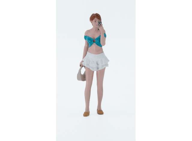 Ada figurine, white/blue 1:24 Atlantic Model