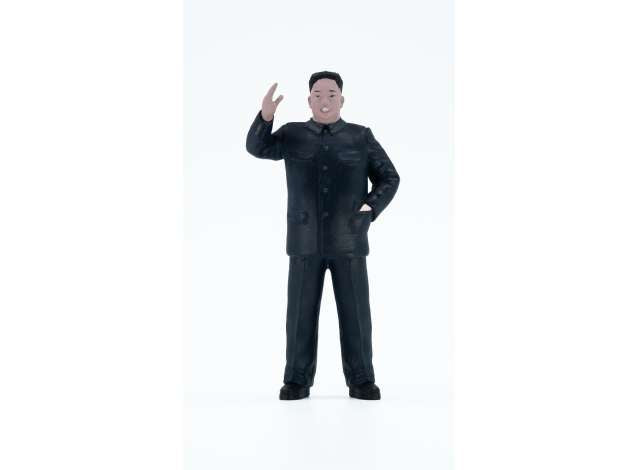 Kim Jong figurine, black 1:18 Atlantic Model