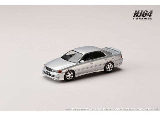 Pre-Order – 1998 Toyota CHASER TOURER V (JZX100) Mesh Front Grill, silver metallic 1:64 Hobby Japan Model (HJ643072S) – ETA. July/August 2026