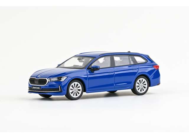 2023 Skoda Superb VI Combi, energy blue 1:43 Abrex Model