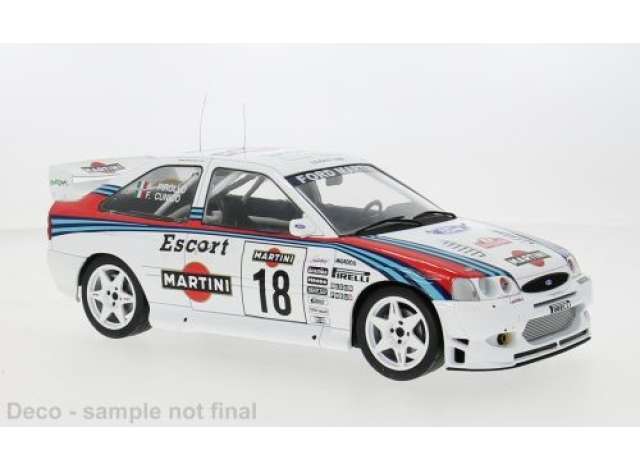 1998 Ford Escort WRC #18 G.Cunico/L.Pirollo Rallye Sanremo, white/blue/red 1:18 IXO Model (IXO18RMC171A) – ETA. December 2026/January 2027