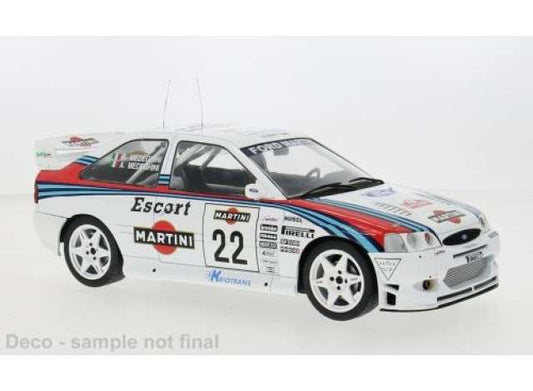 Pre-Order – 1998 Ford Escort WRC #22 A.Medeghini/B.Medeghini-Capoferri Rallye Sanremo, white/blue/red 1:18 IXO Models Model (ixRMC171B) – ETA. September 2026