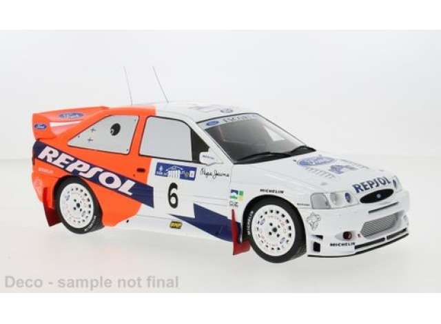 1997 Ford Escort WRC Akropolis #6 J.Kankkunen/ J.Repo, white/blue/orange 1:18 IXO Model (IXORMC172B) – ETA. December 2026/January 2027