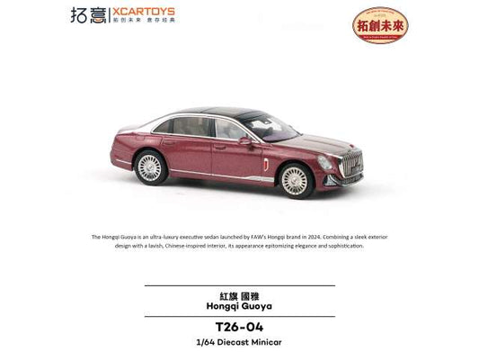 Pre-Order – Hongqi Gaoya, Red 1:64 XCartoys Model (XcarT26-04) Stocks Due July/August 2026